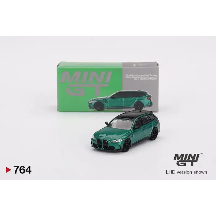 Mini GT 1/64 BMW M3 Competition Touring Isle of Man Green Metallic MGT00764