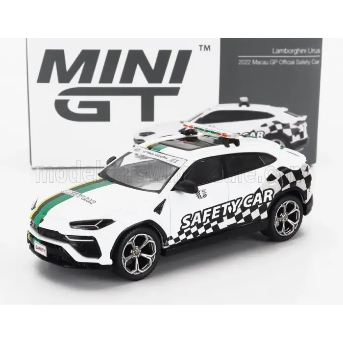 Mini GT 1:64 Lamborghini Urus 2022 Macau GP Official Safety Car