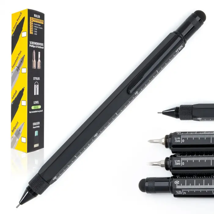 MONTEVERDE USA 9-in-1 Tool Mechanical Pencil in Black
