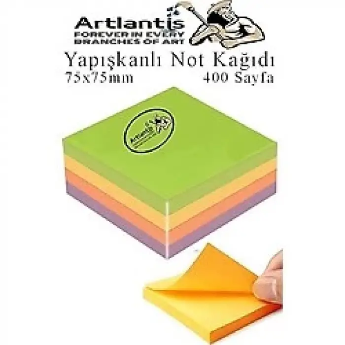 NOTIX YAPIŞKANLI NOT KAĞIDI KÜP 75X75 4 RENK BAHAR 400 YP 51001829