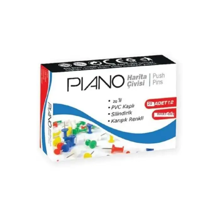 PİANO HARİTA ÇİVİSİ RENKLİ (HART-001)