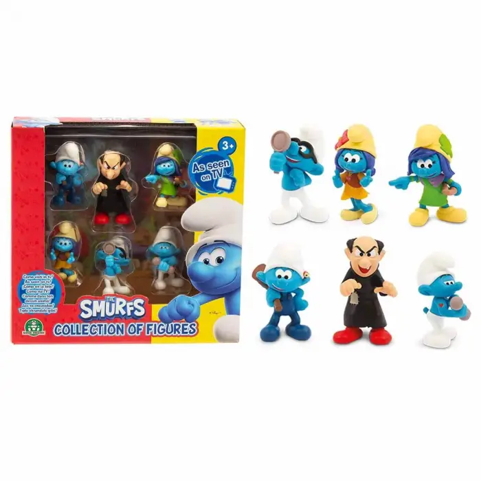 Şirinler 6lı Figür Seti PUF14000 - Gargamel Figürlü Set