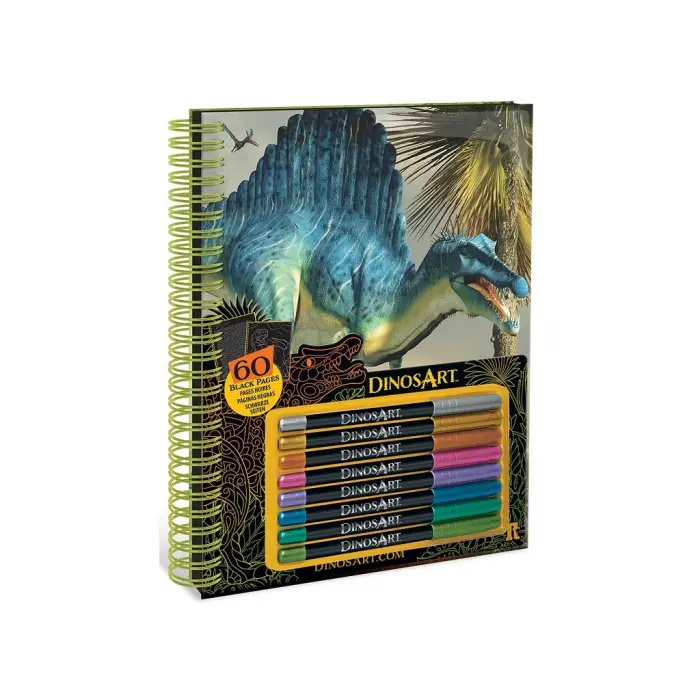 TAROS DİNOSART-15205 BLACK PAGES COLORİNG BOOK