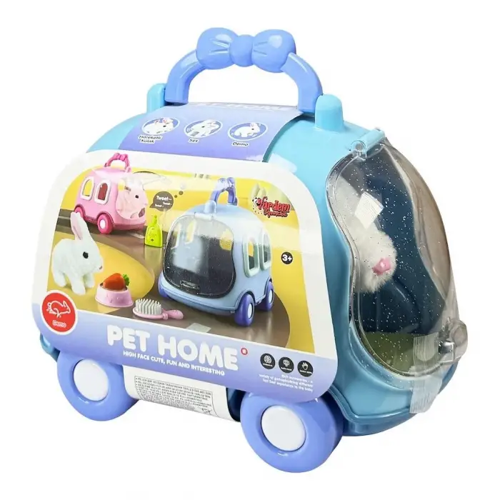 TAŞIMA ÇANTALI SESLİ HAREKETLİ TAVŞAN SET