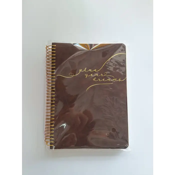 VİCTORİAS JOURNALS VEGAN DERİ ESNEK KAPAKLI SPİRALLİ TARİHSİZ AJANDA-PLANLAYICI. A5.100 GR. IVORY. 224 SAYFA. 125-2102