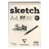 CLAIREFONTAINE SKETCH BLOK A4 ESQUISSE IVORY 90 GR 50YP 96159