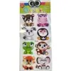 BU-BU DAMLA STICKERS PUFFY KARIŞIK HAYVANLAR 12,5X23,5