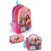 Coral High Kids Pembe Neon Mercan Fashion Girl Desenli Çanta Seti