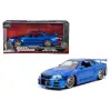 SİMBA JADA FAST FURİOUS 3203045 BRİANS NİSSAN SKYLİNE GT-R DİE CAST METAL ARABA 1:24 8+