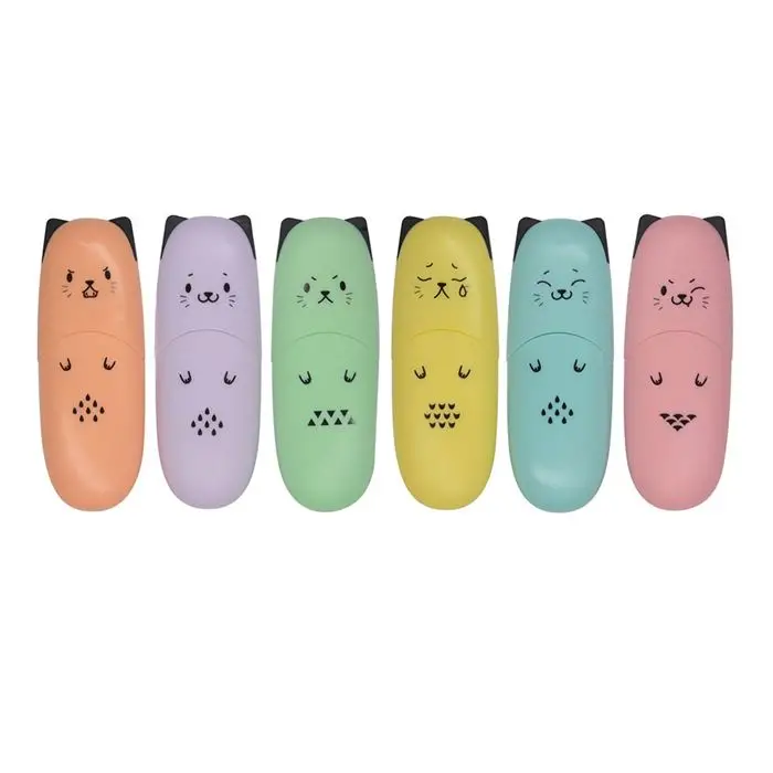 BRUNO VİSCONTİ HIGHLIGHTERS MEOW MARKER, 6 PASTEL COLORS