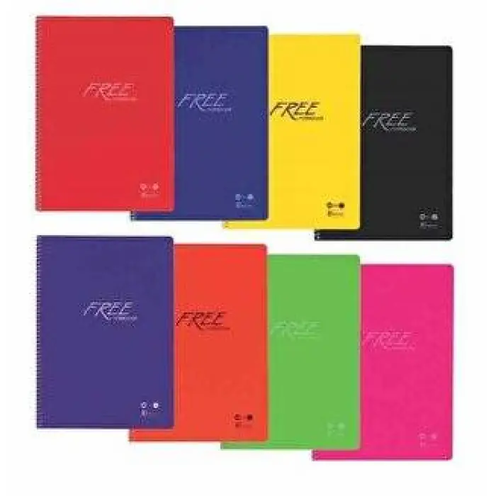 KESKİN FREE PP KAPAK DEFTER A4 100 YP. KARELİ