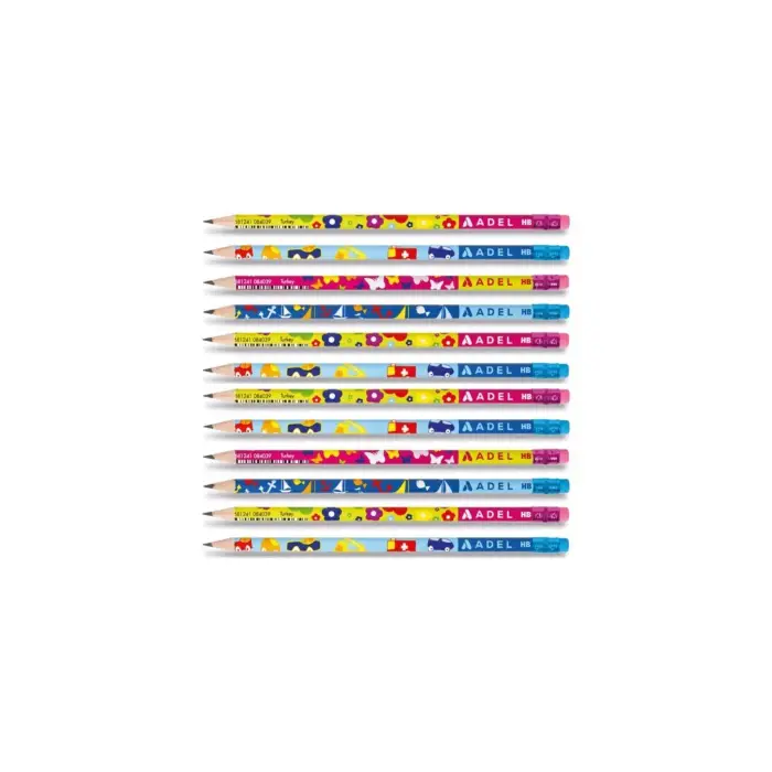 Kurşun Kalem Kıds Desenlı Sılgılı Adel