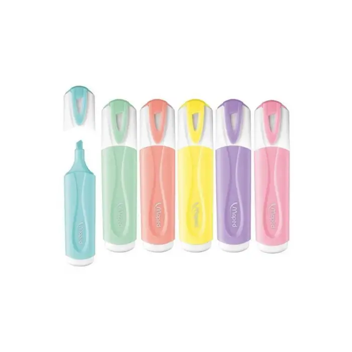 MAPED FOSFORLU KALEMLER PASTEL RENK 6LI