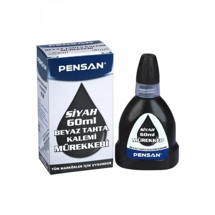 PENSAN 4004 TAHTA KALEM MÜREKKEBİ SİYAH 60 ML