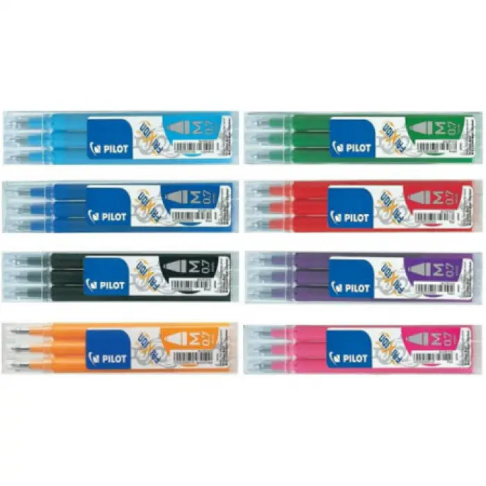 PİLOT FRIXION BALL 0.7mm 3lü REFİL SİYAH