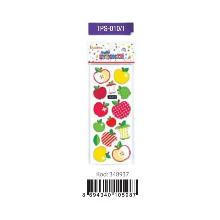 TİCON.TPS-010/1.PUFFY STICKER MEYVE