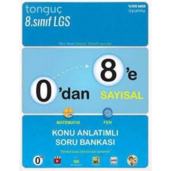 0`dan 8`e Sayısal Konu Anlatımlı Soru Bankası TONGUÇ