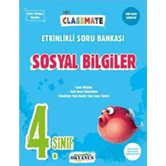 4. SINIF CLASSMATE SOSYAL BİLGİLER ETKİNLİKLİ SORU BANKASI