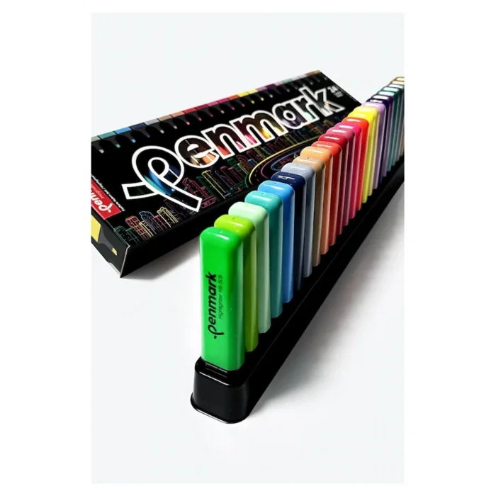 PENMARK FOSFORLU KALEM 24 LÜ SÜPER KUTU 6 NEON+6 P