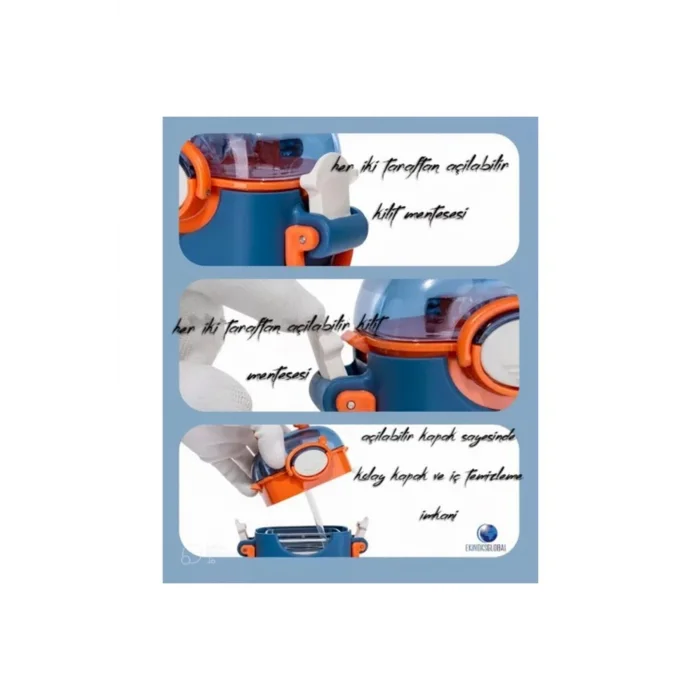 VAGONLİFE DILLER PİPETLİ MATARA T-4015 400ML BEYAZ