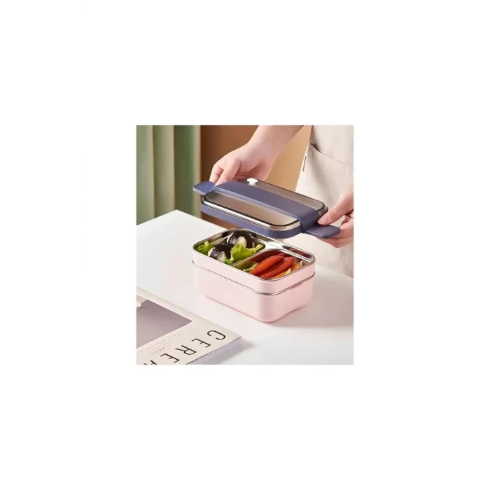 ÇELİK LUNCH BOX 1200ML PEMBE