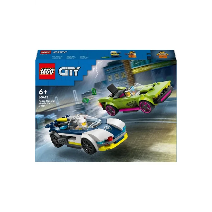 LEGO POLİS ARABASI VE SPOR ARABA TAKİBİ