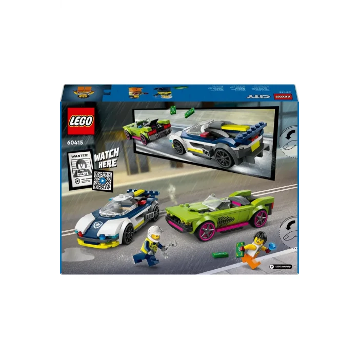 LEGO POLİS ARABASI VE SPOR ARABA TAKİBİ