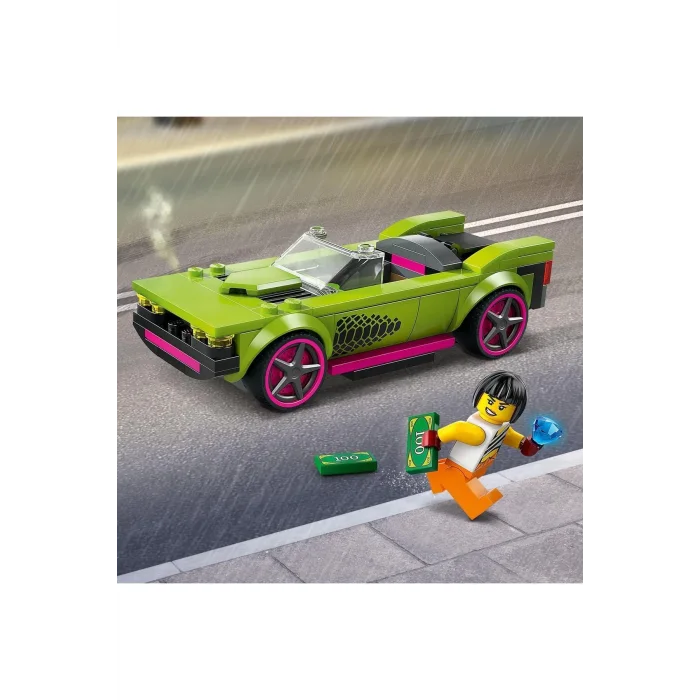 LEGO POLİS ARABASI VE SPOR ARABA TAKİBİ