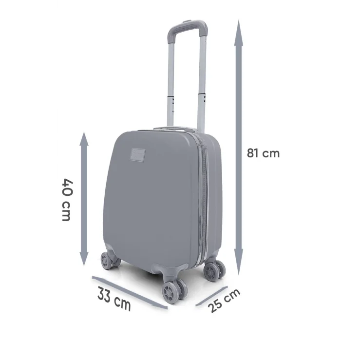 Yaygan Coral Hıgh Mini Su Yeşili Kalp Desenli Çekçekli Valiz 16715