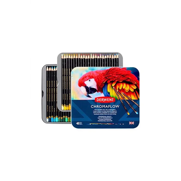 DERWENT CHROMAFLOW 48Lİ METAL KUTU YENİ