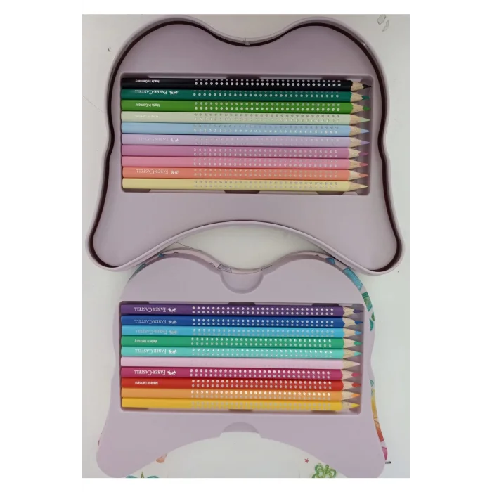 Faber Castell Işıltılı Kelebekli Kuru Boya Kalemi 20 li