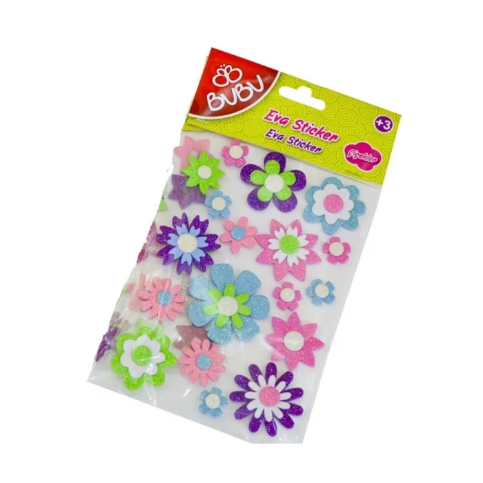 BU-BU EVA STİCKER 3D ÇİÇEKLER