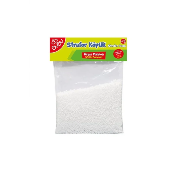 BU-BU STRAFOR KÖPÜK BEYAZ PONPON