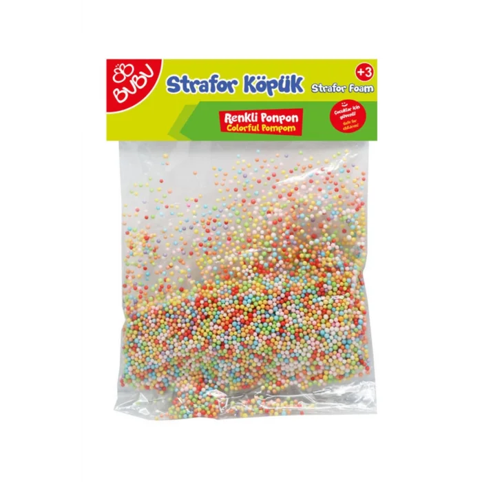 BU-BU STRAFOR KÖPÜK RENKLİ PONPON