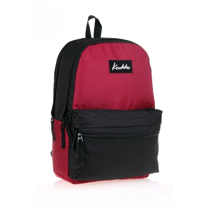 KAUKKO	SIRT ÇANTASI BASIC COLORS BORDO-SİYAH K1422