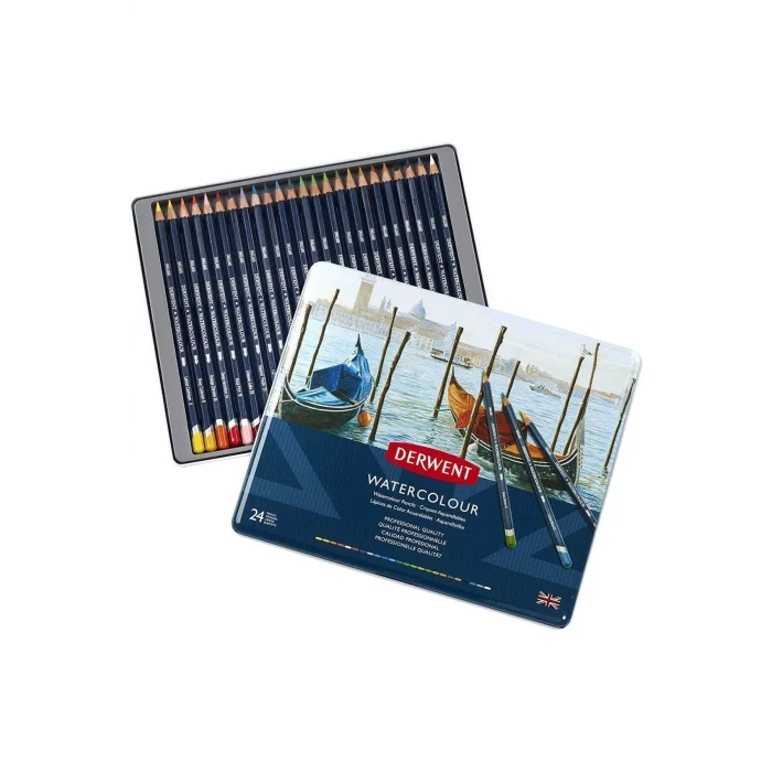 DERWENT WATER COLOUR 24LÜ TENEKE KUTU