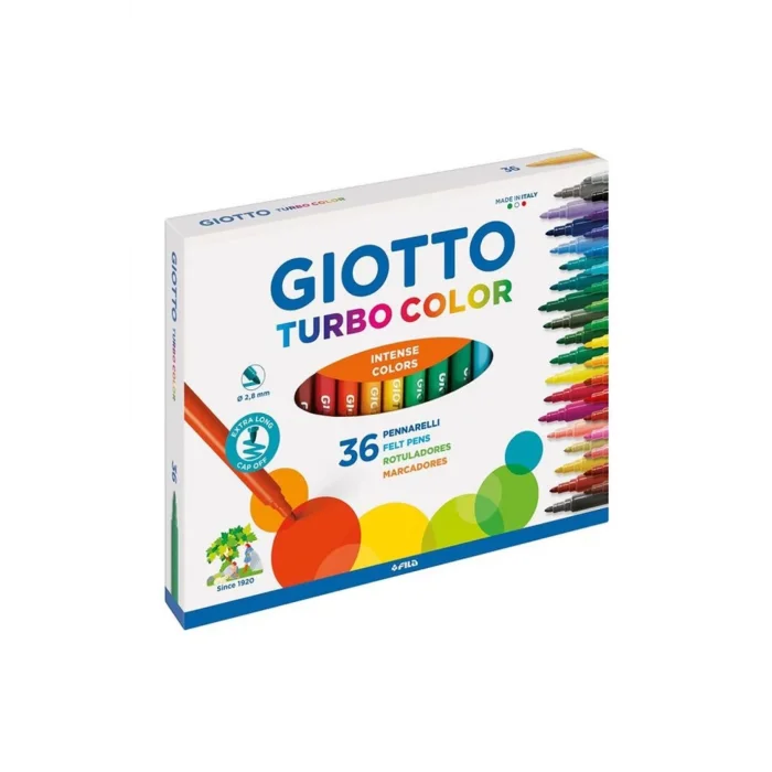 GIOTTO KEÇELİ KALEM TURBO COLOR 36 LI 418000