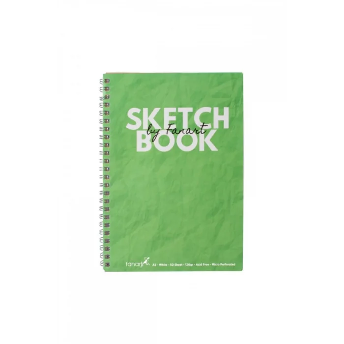 FANART SKETCH BOOK ACADEMY A5 SPR. YEŞİL 120GR 50YP 8673