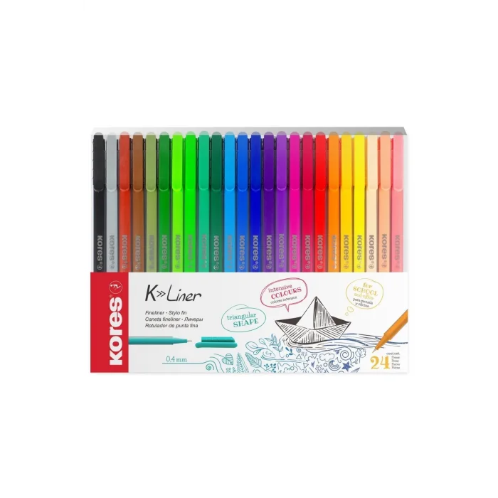 KORES K-LİNER SET 0.4 MM 24 RENK