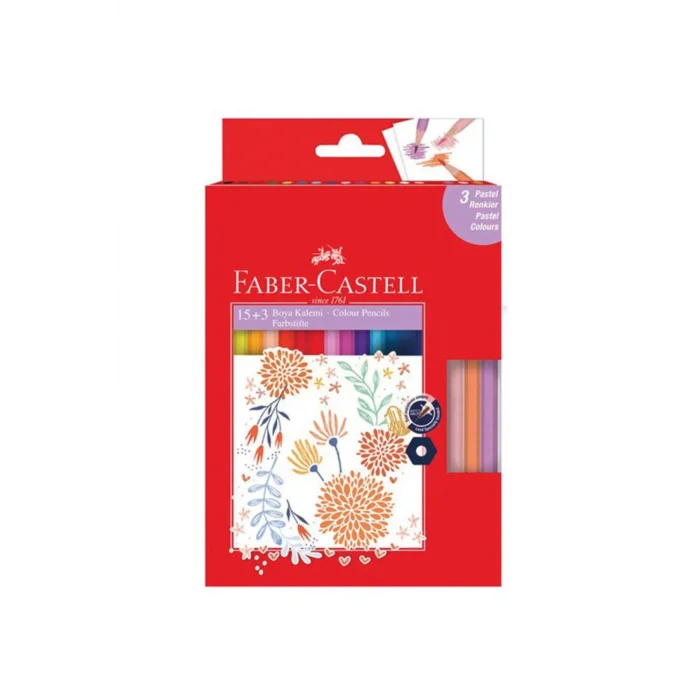 FABER BOYA KALEMİ 15+3 PASTEL RENK