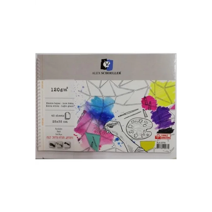 ALEX RESİM DEFTER 25X35 120GR 40LI