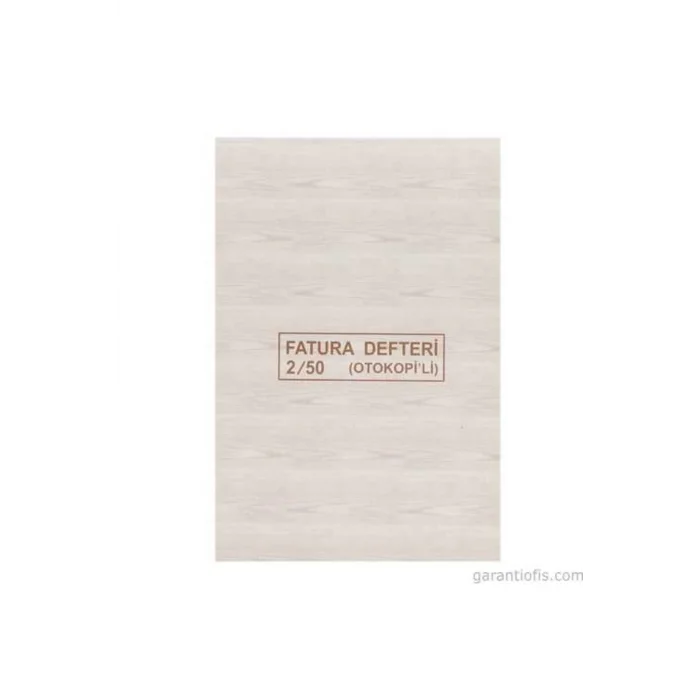 Dilman Fatura Defteri Otokopili 2*50