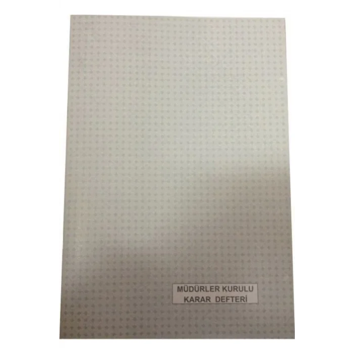 Dilman Müdürler Kurulu Karar Defteri Karton Kapak
