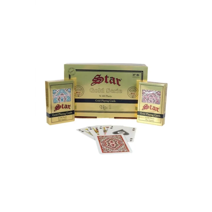 STAR OKEY OYUN KAĞIDI GOLD HALI DESEN PLS SERİ NO:1 AY/30