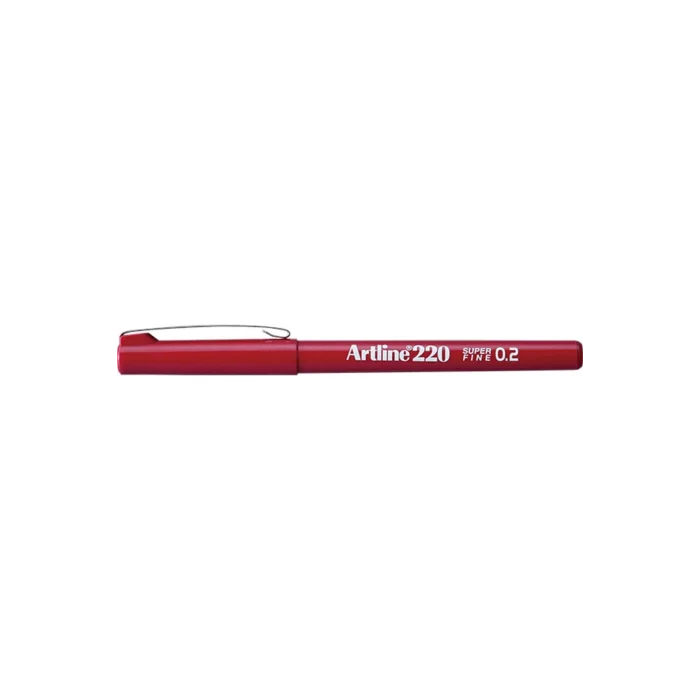 ARTLINE YAZI KALEMİ SUPER FINE 0.2 K.KIRMIZI EK-220N/12