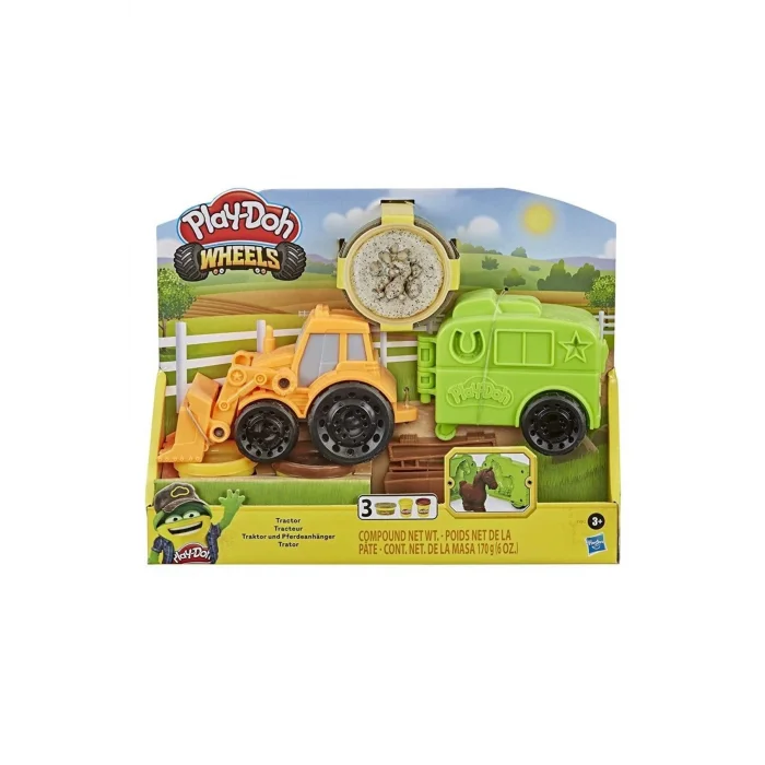 PLAY-DOH ÇALIŞKAN TRAKTÖR VE RÖMORK