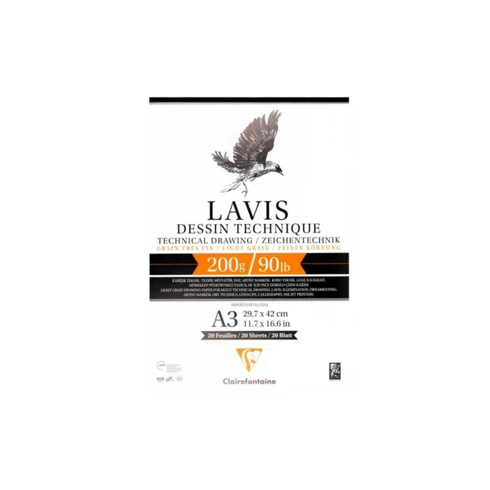 CLAIREFONTAINE TEKNİK DEFTER A3 MULTİ LAVİS 20YP.AL96342