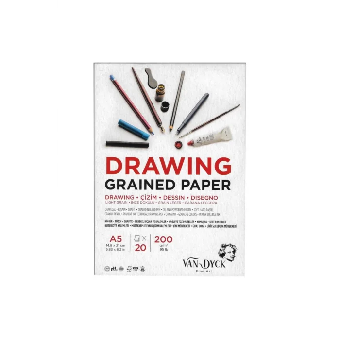 VAN DYCK TEKNİK ÇİZİM BLOK A5 DOKULU 200G 20YP.VD20015