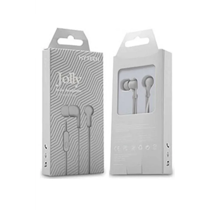 HYTECH JOLLY HY-XK22 MOBİL TELEFON UYUMLU KULAK İÇİ MİKROFONLU KULAKLIK BEYAZ