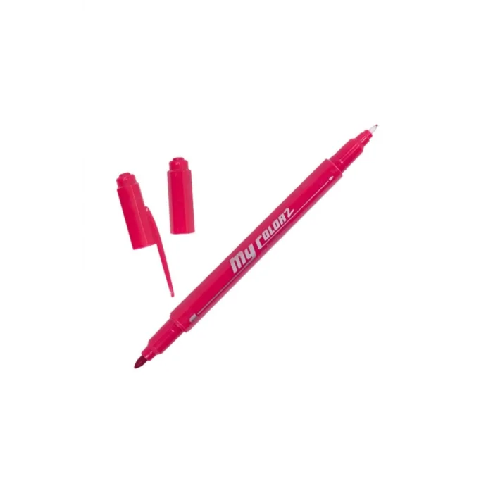 My Color 2 Çift Uçlu Keçeli Kalem Açik Kirmizi